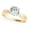 Round Solitaire Twisted Engagement Ring