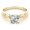 Round Solitaire Twisted Engagement Ring