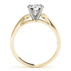 Round Solitaire Twisted Engagement Ring