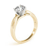 Round Solitaire Twisted Engagement Ring