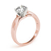 Round Solitaire Twisted Engagement Ring