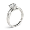 Round Solitaire Twisted Engagement Ring