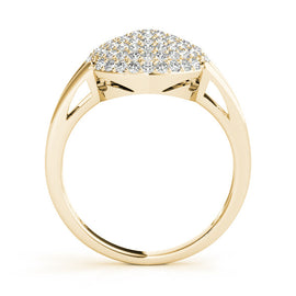 Multi-Row Round Cluster Diamond Ring