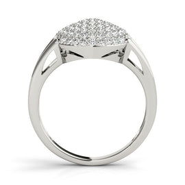 Multi-Row Round Cluster Diamond Ring