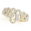 Squiggle Pavé Novelty Diamond Ring