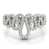 Squiggle Pavé Novelty Diamond Ring