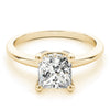 Princess Solitaire Hidden Halo Engagement Ring