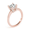 Princess Solitaire Hidden Halo Engagement Ring