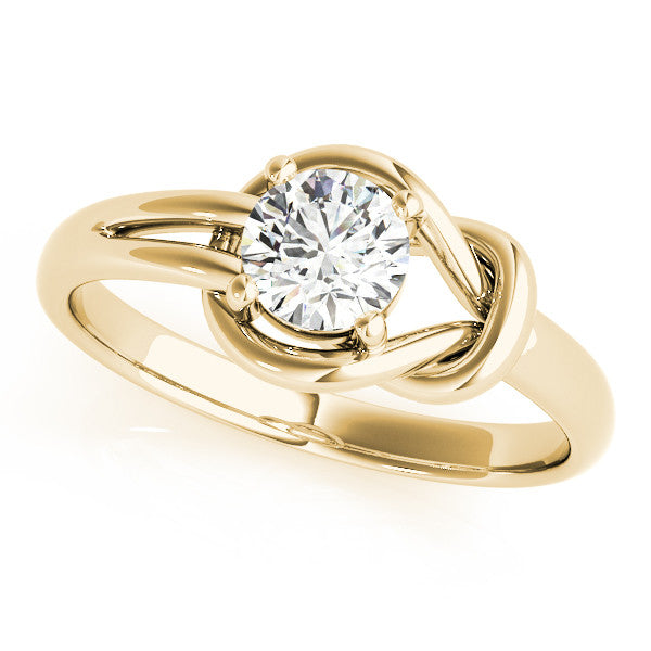 Round Love Knot Diamond Ring