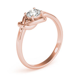 Round Love Knot Diamond Ring