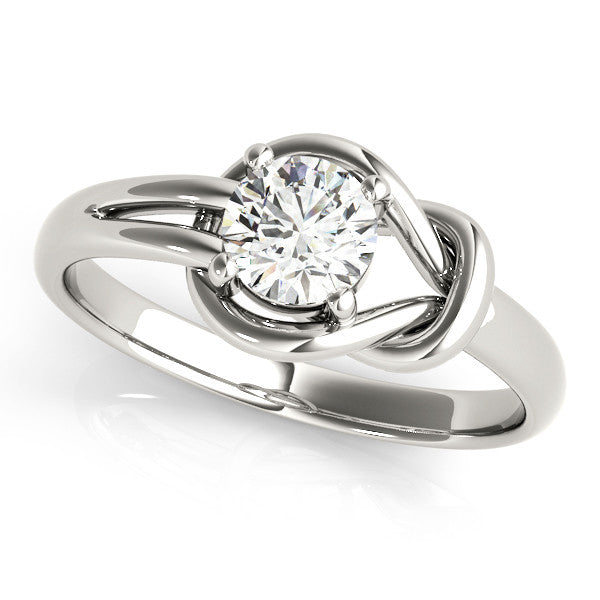 Round Love Knot Diamond Ring