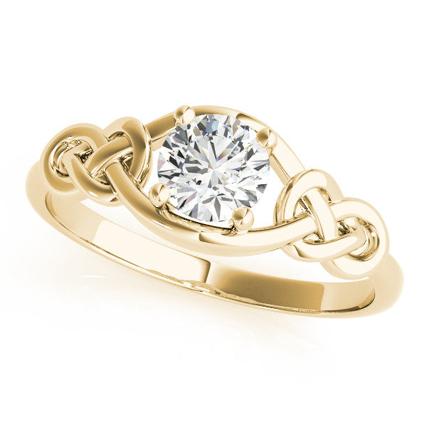 Round Love Knot Diamond Ring