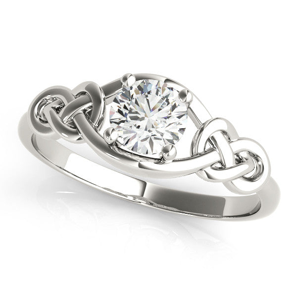 Round Love Knot Diamond Ring