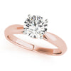 Round Solitaire Hidden Diamond Engagement Ring