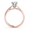 Round Solitaire Hidden Diamond Engagement Ring