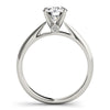 Round Solitaire Hidden Diamond Engagement Ring