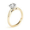 Round Solitaire Hidden Diamond Engagement Ring