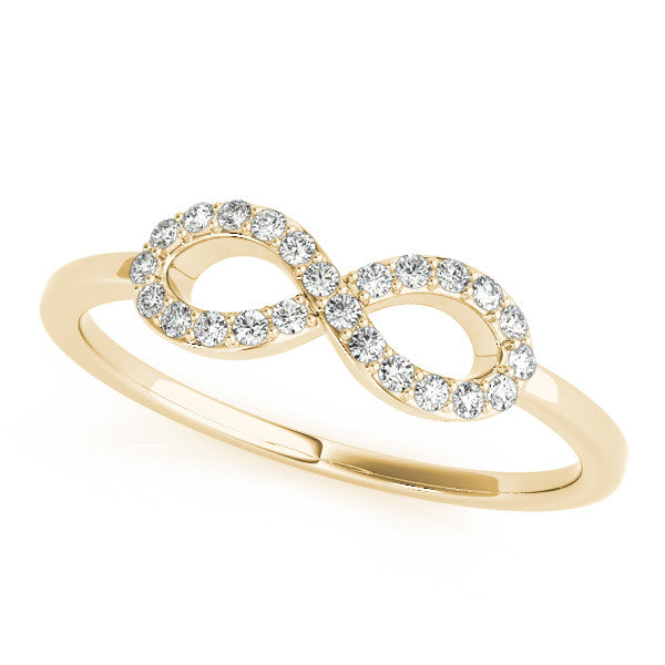 Pavé Infinity Diamond Ring