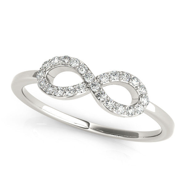 Pavé Infinity Diamond Ring