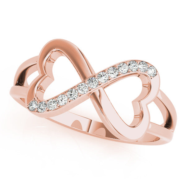 Heart Infinity Multi-Row Diamond Ring