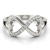 Heart Infinity Multi-Row Diamond Ring