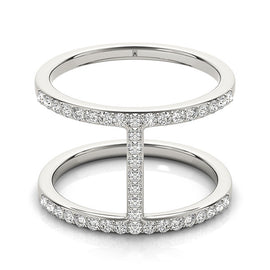 Pavé Open Diamond Ring