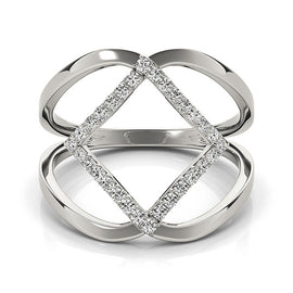 Open Diamond Pavé Ring