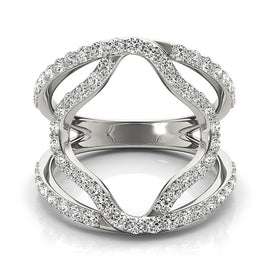 Clover Pavé Open Diamond Ring