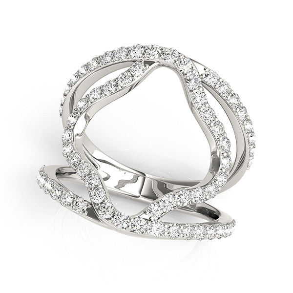 Clover Pavé Open Diamond Ring