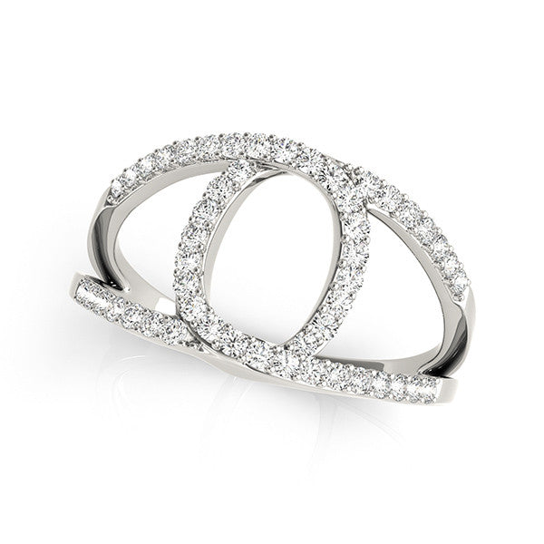 Pavé Open Diamond Ring