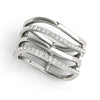 Pavé Multi-Row Diamond Ring