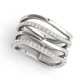 Pavé Multi-Row Diamond Ring