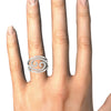 Pavé Cancer Star Sign Multi-Row Diamond Ring