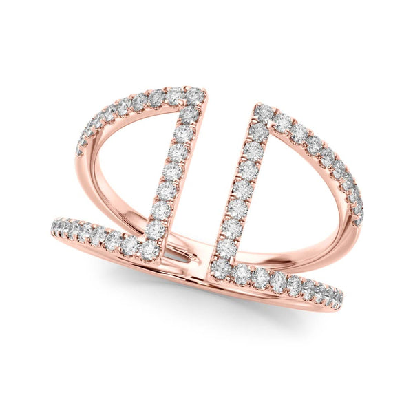 Pavé Multi-Row Diamond Ring