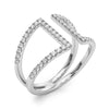 Pavé Multi-Row Diamond Ring