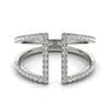 Pavé Multi-Row Diamond Ring