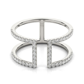 Pavé Multi-Row Diamond Ring