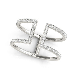 Pavé Multi-Row Diamond Ring