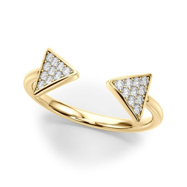 Open Arrow Cluster Diamond Ring