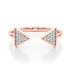 Open Arrow Cluster Diamond Ring