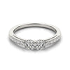 Round Two Stone Pavé Diamond Ring