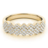 Cluster Row Diamond Ring