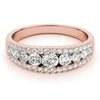 Round Multi-Row Pavé Diamond Ring