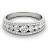 Round Multi-Row Pavé Diamond Ring