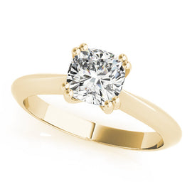 Cushion Solitaire Engagement Ring