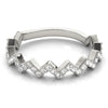 Zig-Zag Pavé Eternity Diamond Ring