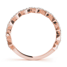 Zig-Zag Pavé Eternity Diamond Ring