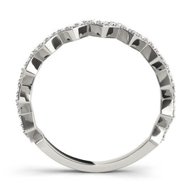 Zig-Zag Pavé Eternity Diamond Ring