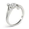 Multi-Row Round Cluster Pavé Diamond Ring