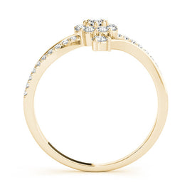 Multi-Row Round Cluster Pavé Diamond Ring